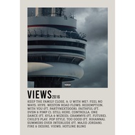 Aesthetic Poster Wall Views album by drake famous rapper