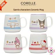 CORELLE COORDINATES Sanrio Characters Ceramic Mug 1P Glass Mug Cup 440ml Gift Limited Quantity Ceram