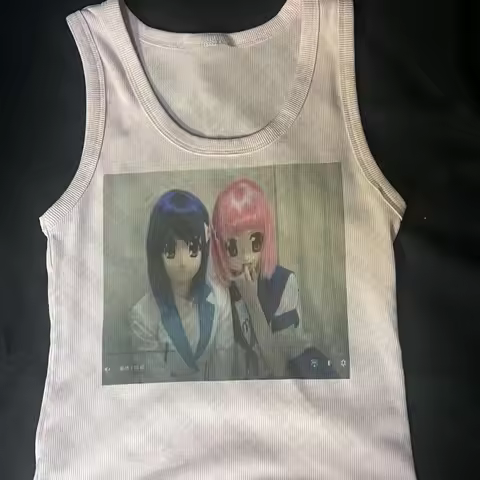 Fashion Y2k Style Baby Tank Punk Gothic Letter Printed Street women Vest Emo Girl Retro Printed Y2k 