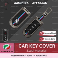 Perodua Bezza Key Cover 2024 Steel Keyless Aruz Key Cover Sarung Cover Kunci Bezza 1.0 Accessories