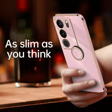 Vivo V29 VivoV29 5G V2250 Case 6D Plating Silicone TPU Soft Back Cover Shockproof Phone Case for Viv