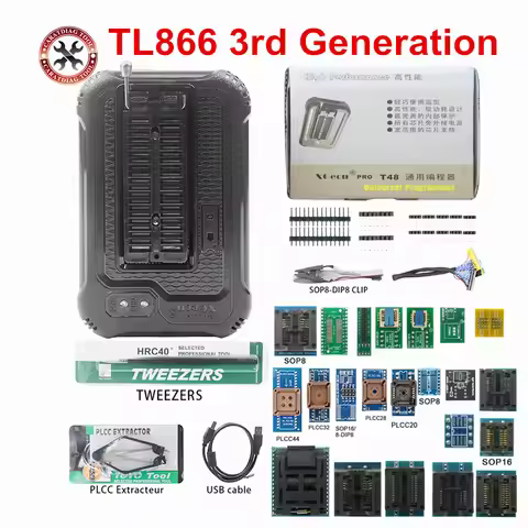 TL866-3G Original XGECU T48 Programmer Support 31000+ ICs for EPROM/MCU/SPI/Nor/NANDFlash/EMMC/ IC T