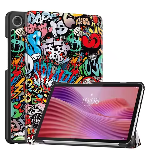 For Lenovo Tab One 8.7 inch Smart case Tab K9 2025 Folding Flip Stand With Auto Sleep Funda TB305XU/