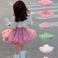 Tutu Skirt with Flared Skirt for Girls - SHORT Above the Knee Skirt