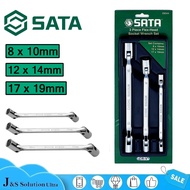 SATA 09044 3pcs double flex head socket wrench 08-19mm