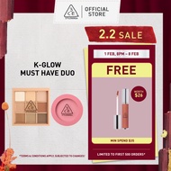 [Bundle] 3CE Multi Eye Color 9 Eyeshadow + Face Blush - K-Glow Must Have Duo