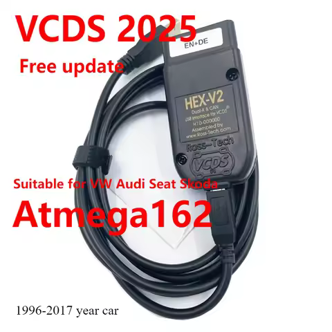 2025 VCDS VAGCOM 25.3 VAG COM 24.7.1 For HEX V2 Interface FOR VW AUDI Skoda Seat VAG 25.3 English Po