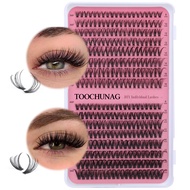 Lash Clusters 30D+40D Individual Lashes 320pcs Cluster Eyelash Extensions 8-16MIX DIY Lash Extension
