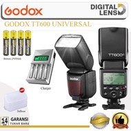 Flash Godox TT600 Universal TT 600 Plus Diffuser Battery Charger Original