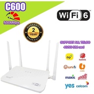 C600 WiFi6 Router –High-Speed Modem | Unlimited Internet | Supports All Telcos UPGRADED from C300 | 