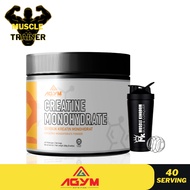 Agym Creatine Monohydrate Micronized Muscle Muscle Building Supplement Unflavored 40 Serving Halal