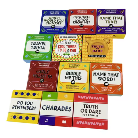 13 Styles Mini Truth Or Dare Card Game Travel Trivia Name That Tune How Well Do You Know Me Riddle M