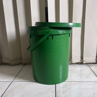 HIJAU Zvn 2 liter Plastic Bucket 2 liter 25KG Pail For Green Food Packing