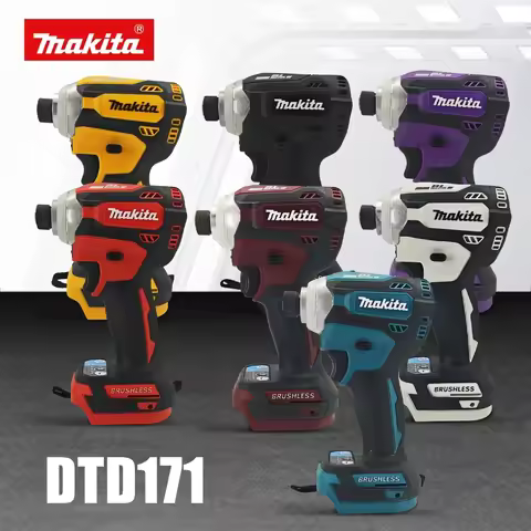 Makita DTD171 Multicolor Brushless Electric Drill Driver Compact Rechargeable Screwdriver Home Impro