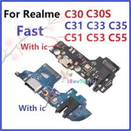 Charging board port for Realme C30 C30S C33 C35 C55 C31 C51 C53 Fast charger