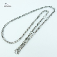 C55 ลายห่วงถัก ขนาด 4.5 มม ห้อยพระ 1-3-5-7 องค์ สร้อยคอสแตนเลส สร้อยพระ สร้อยคอ สร้อยสแตนเลส สร้อยคอ