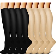 Compression Socks For Women& Men circulation(8 Pairs),Socks-Best for Running,Sports,Hiking,Flight tr