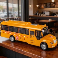 Baby School Bus Bus Bus Toy Children Inertial Simulation Open Door Sound Light Car