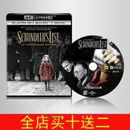 （READYSTOCK ）🚀 4K Blu-Ray Disc [Schindler's List] 1993 Mandarin Chinese Dolby Vision Life Must See Movies YY