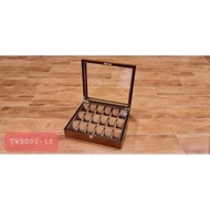 Tomaz 18 Slot Watch Box (Coffee)