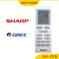 Sharp Gree Fujiaire Electrolux 1HP Air Cond Aircond Air Conditioner Remote Control (SH-OFB)