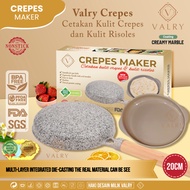 VALRY Crepe Maker Marble Includes Dough Container - Crepe Maker, Spring Roll Skin, Risoles