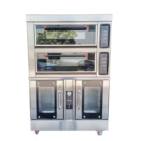 Bakery Equipment Professional Bread Baking Machine Gas / Oven Commercial Convection Pizza