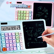 ARMARIO  Calculator, Dual Power Supply 12-Digit Scientific Calculator, With LCD Writing Board Large 