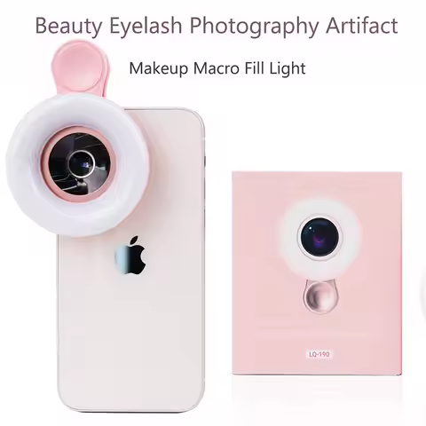 Mobile Lens LED Phone Clip Magnifier, 15X Zoom with Light for Photos,Hands-Free Magnifying Glass Mac