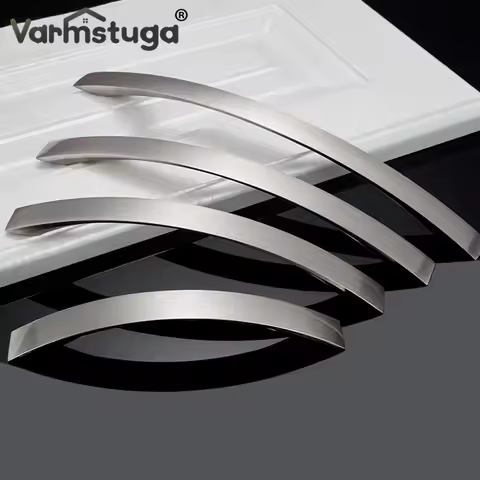 VARMSTUGA 96mm~224mm Cabinet Handles Knobs Aluminum Alloy Door Kitchen Knobs Cabinet Pulls Drawer Fu