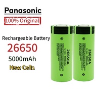 Panasonic 26650A 26650 10A Discharge 3.7V 5000mAh Rechargeable Lithium Battery For Strong Flashlight