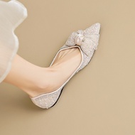 Wei Girl 5933-1 Pointed Toe Rhinestone Shoes - Elegant Evening Wear for Women