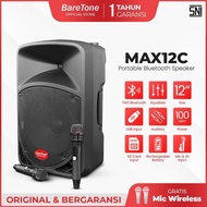 BARETONE AUDIO MAX12C 12-INCH PORTABLE BLUETOOTH SPEAKER