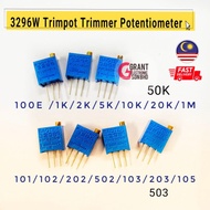 1pcs 3296W 100ohm 200ohm 1K 2K 5K 10K 20K 50K 100K 200K 500K 1M Trimpot Trimmer Potentiometer