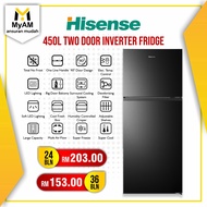 [Peti Sejuk] Ansuran Mudah Hisense 450 Litre Top Freezer Inverter Fridge
