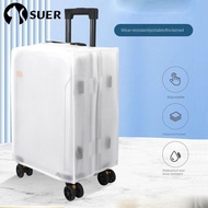 SUERHD Travel Luggage Cover, Waterproof Transparent Luggage Protector Cover,  Dustproof EVA 16-28 Inch Suitcase Protector Cover Luggage