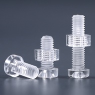 Pc Transparent Phillips Round Head Screw Nut Plastic Combination Screw Acrylic Plastic Nail M3M4M5M6M8