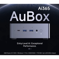 CHUWI 2025 AUBOX Ai 9 365 128GB DDR5 RAM 4TB PCIE4.0 SSD 70Tops Ai NPU 880M IGPU GAMING AI DEV Mini 