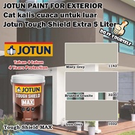 Jotun Tough Shield Exterior Paint 5 Liter Misty Grey 1143 / Brushed Granite 3230 / Iron Grey 1032