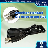 220V / Laptop Power Cord U.S. Plug (3-Pin) NEMA 5 15P To C13 NEMA 5-15P Replacement AC Power Cord