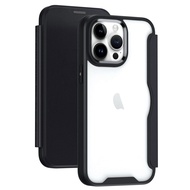 iPhone 15 Pro Phone Cases,With Card Holder Shockproof Translucent Cover Leather wallet Case for iPho