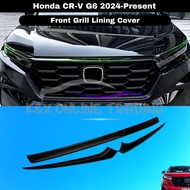 Honda CR-V CRV G6 2024-Present Glossy Black Front Grill Lining Garnish Protector Cover For CRV G6