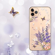 iPhone 11全系列 水晶彩鑽防震雙料手機殼-普羅旺斯