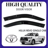 injection door visor Toyota Hilux Revo Rocco Rogue 2016-2024 (single cab) 2DOOR Flat Door visor 4x4 