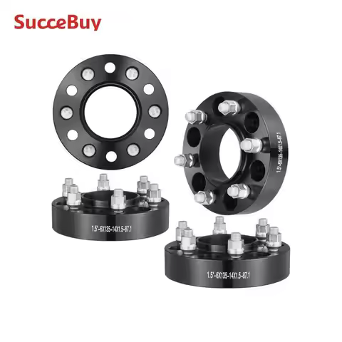 SucceBuy Wheel Spacers 1.5" 6"x5.3" Wheel Adapters 6 Lug Forged Spacer 87.1 mm Bore Hubcentric Fit f