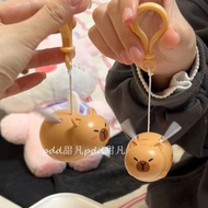 [Yaya Pet Shop] Creative cartoon flying Capybara keychain Doll Couple Kapibara Fun Backpack Pendant 