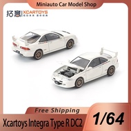 New In Stock Xcartoys Poprace 1:64 Honda Integra Type R Dc2 Alloy Miniature Honda Type R Sports Car 