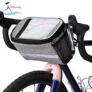[Whweight] Bike Handlebar Bag Handle Pack Reflective Stripe 6L Bike Frame Bag Basket Front Bag Insulated Bag