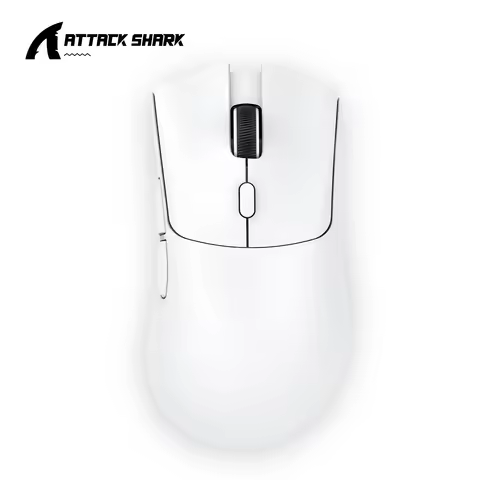 Attack Shark R1 Superlight Mouse ,Bluetooth 2.4G Wireless, PixArt PAW3311 Gaming Sensor 6 Adjustable