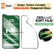 [Unbreakable] REDMI NOTE 8 8PRO 9 9S 9PRO 8 8A 9 9A 9C K20 K20PRO 9D 9H CERAMIC SOFT TEMPERED GLASS